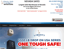 Tablet Screenshot of libertysafelasvegas.com